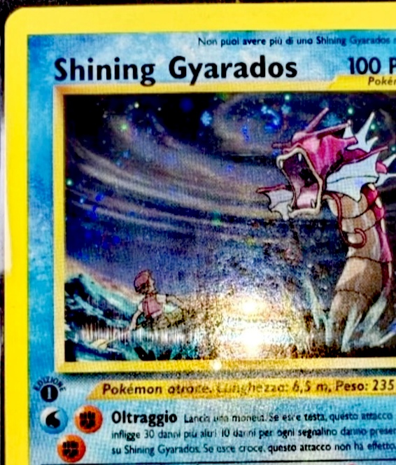 Dopo — Shining Gyarados Neo Revelation — Restauro Carta Pokémon e Pregrading PSA